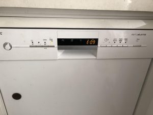 errore e09 lavastoviglie siemens